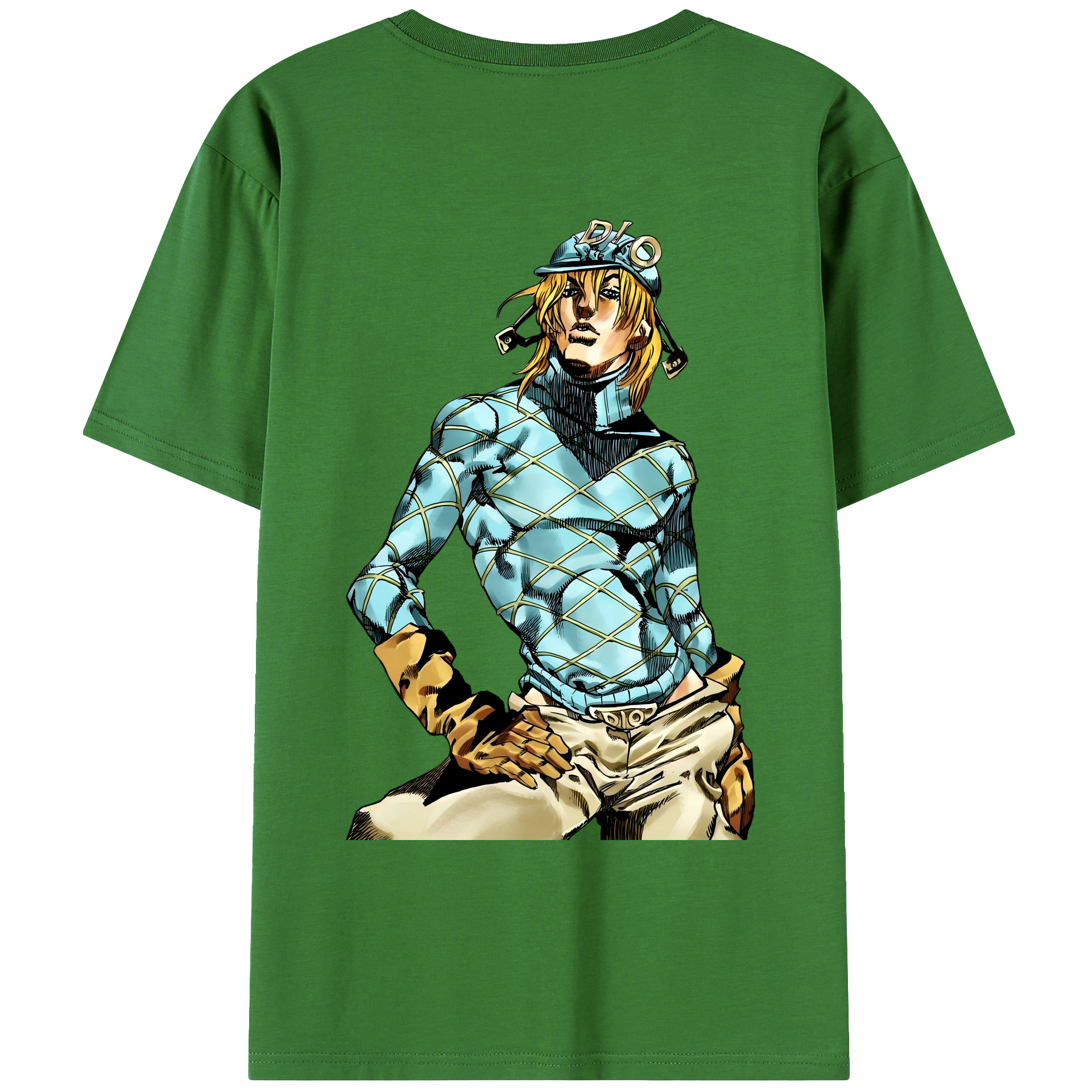 （画像用） ジョジョの奇妙な冒険 ディオ?ブランドー JoJo's Bizarre Adventure Dio Brando レディース半袖Tシャツ(バックプリント)